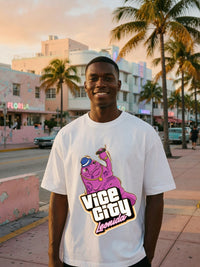 Leonida Manatee Tee - White - male model